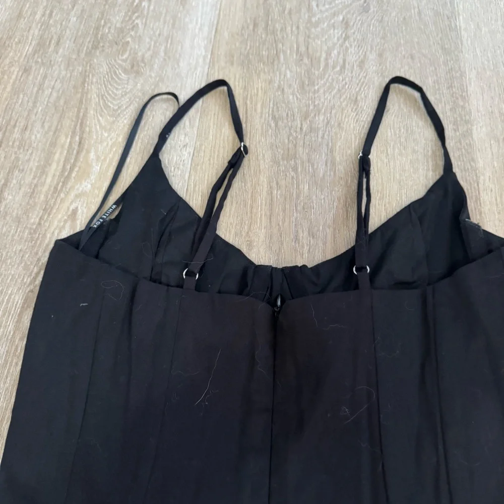 White Fox Boutique Black Button-Front Mini Dress - Picture 7 of 7